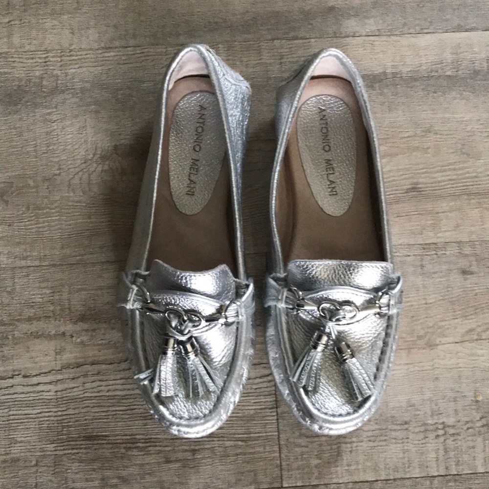 Antonio Melani Leather Moccasins